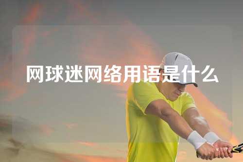 网球迷网络用语是什么