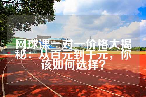 网球课一对一价格大揭秘：从百元到千元，你该如何选择？