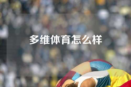 多维体育怎么样